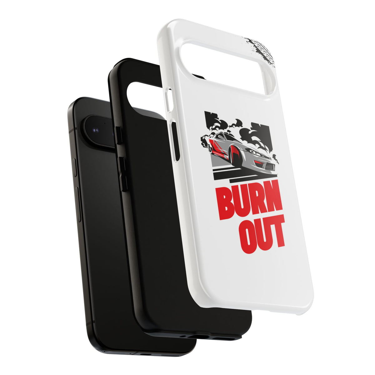 JDM Burnout Tough Car Phone Case - Google Pixel 9 Pro XL, glossy, dual-layer protection