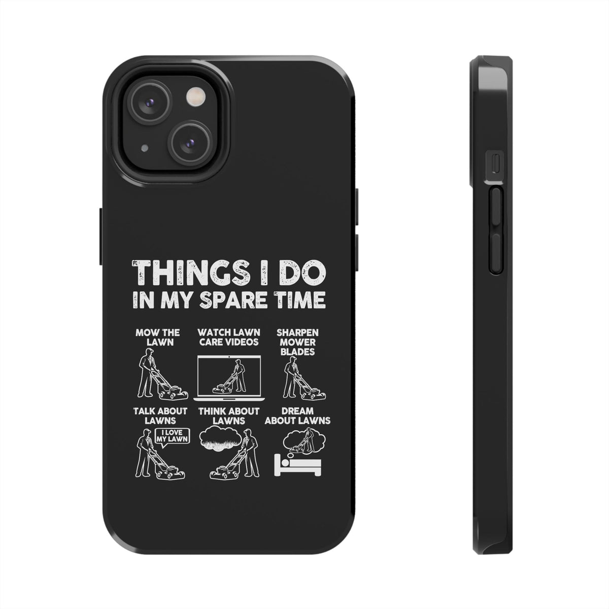 Funny Lawn Care Phone Case t-shirt lifestyle - car guy present