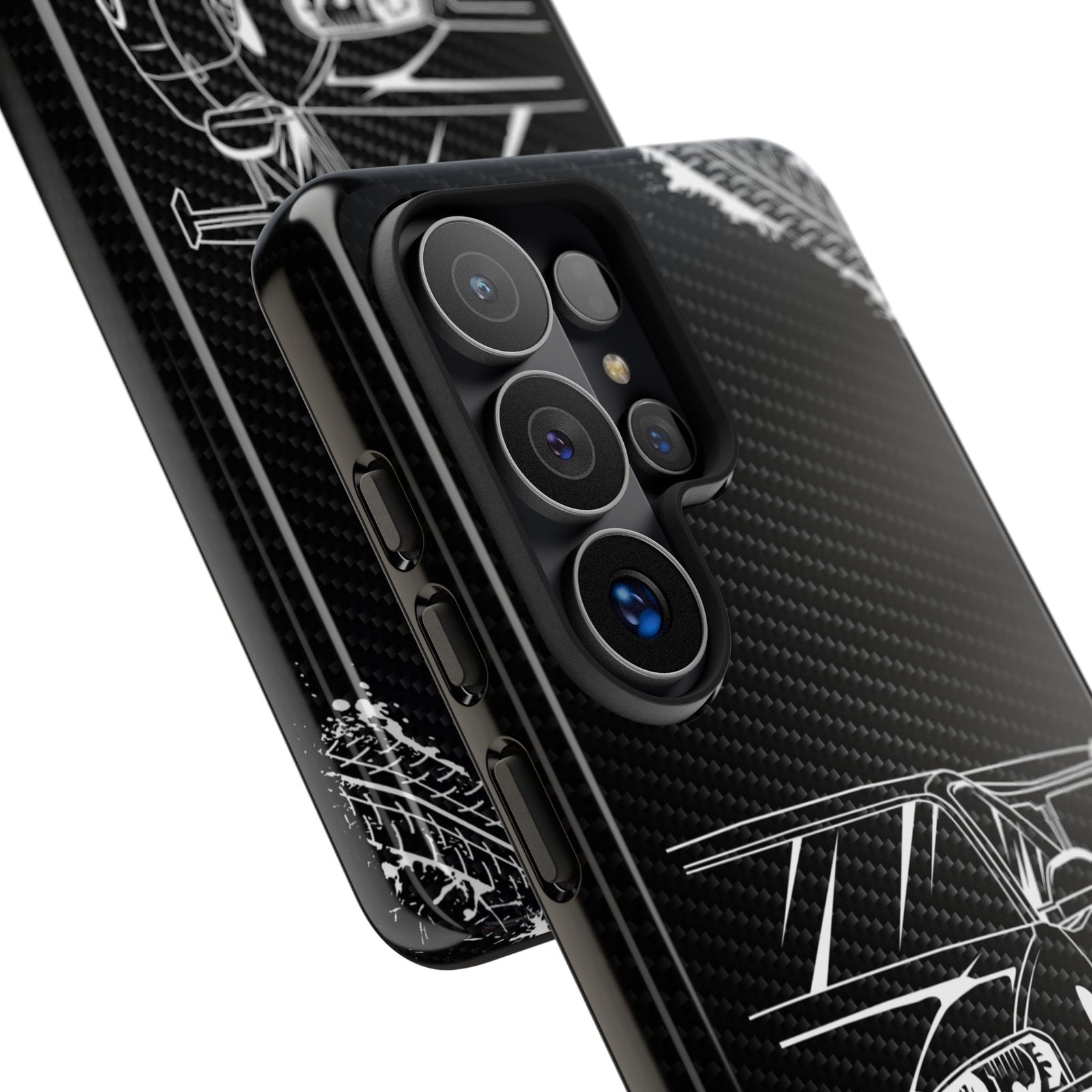 JDM Legends Never Die Tough Phone Case - Samsung Galaxy S26 Ultra, glossy, camera cutout close-up
