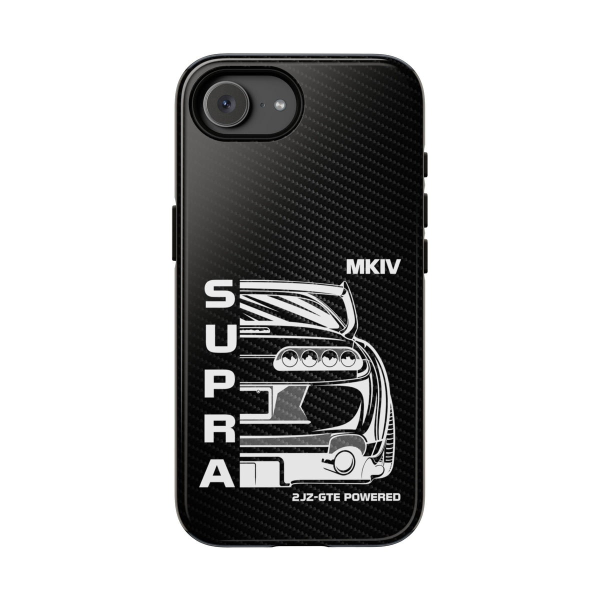 JDM Back View Tough Phone Case - iPhone 16e, glossy, front view