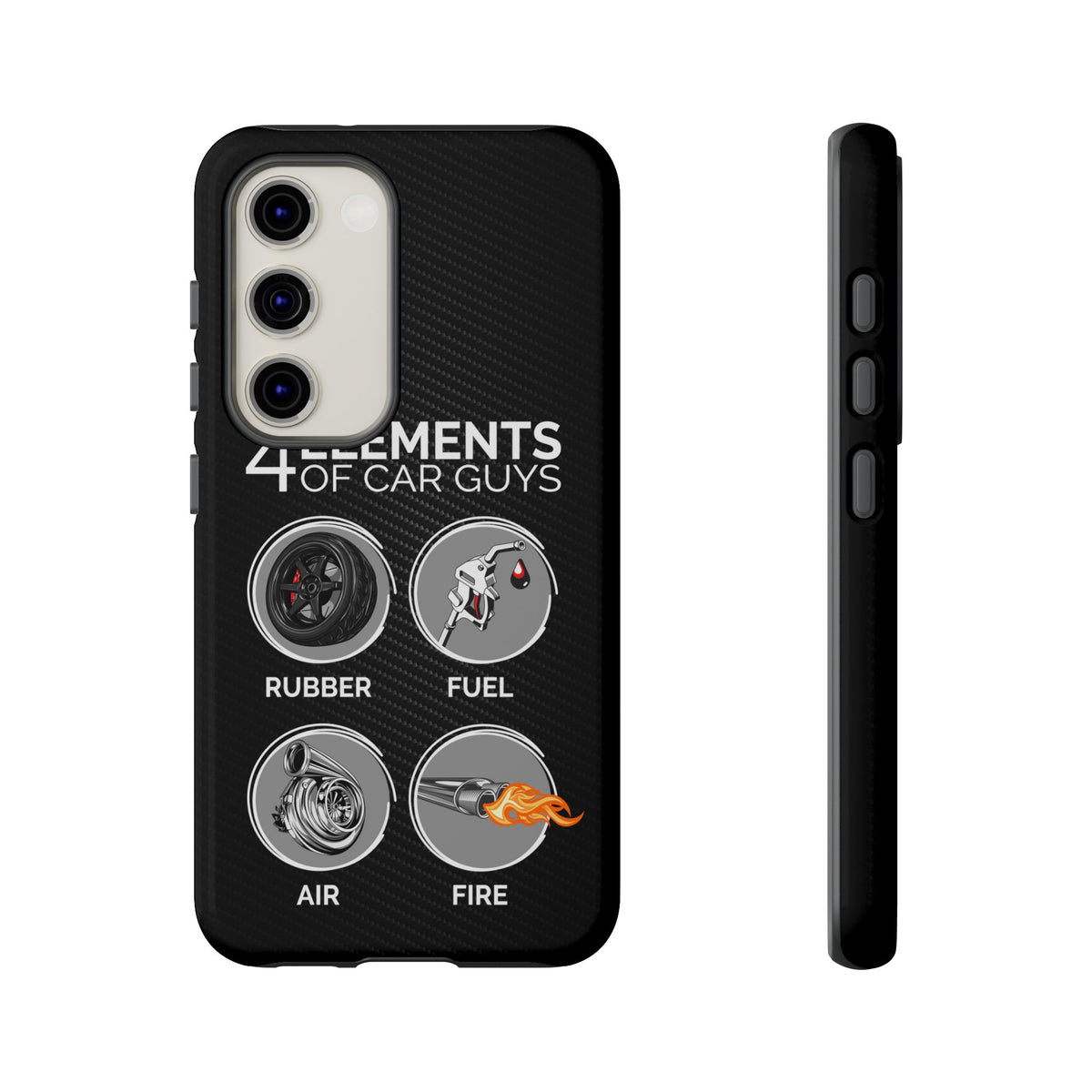 The 4 Elements of Car Guys Tough Phone Case | Funny Car Lover Gift