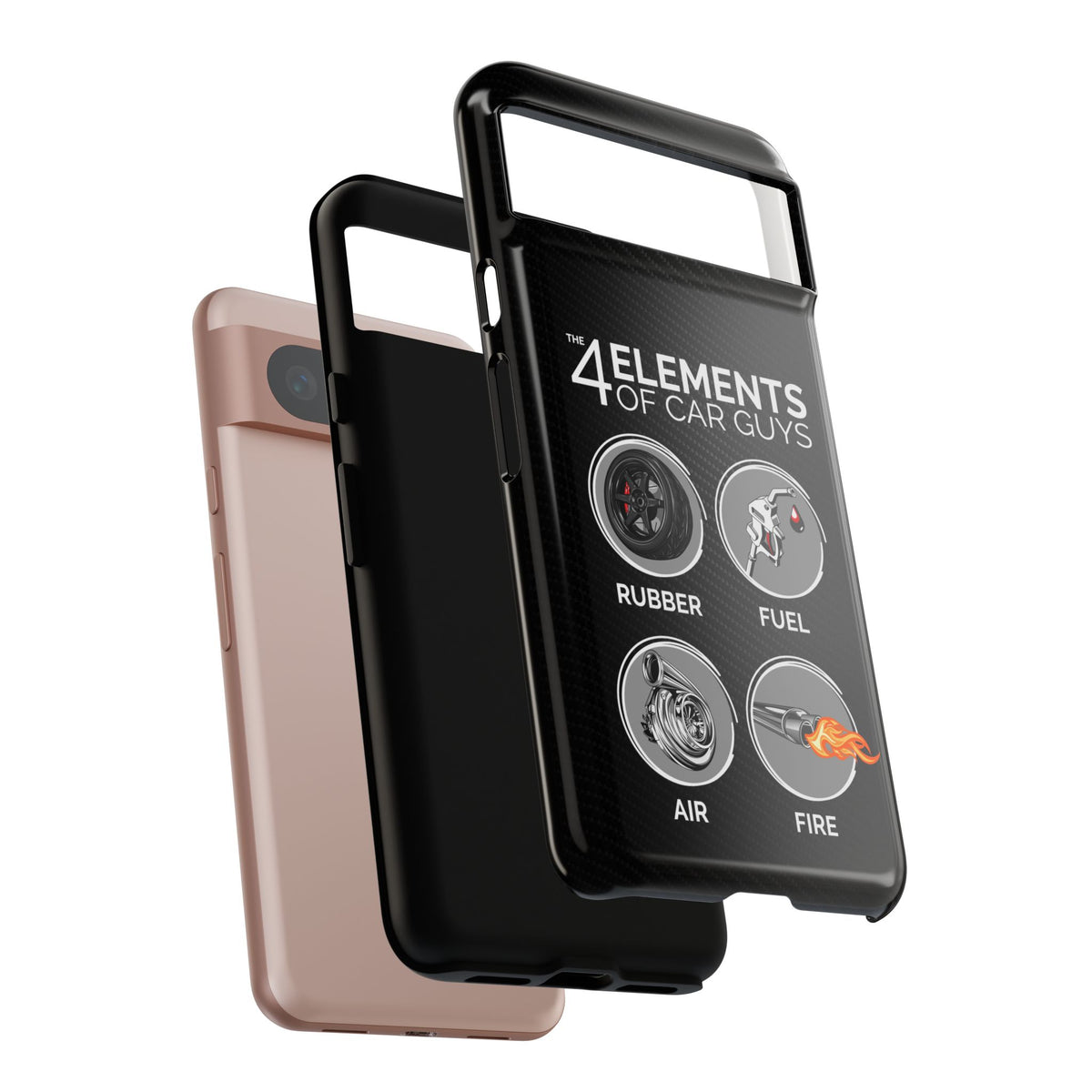 The 4 Elements of Car Guys Tough Phone Case | Funny Car Lover Gift