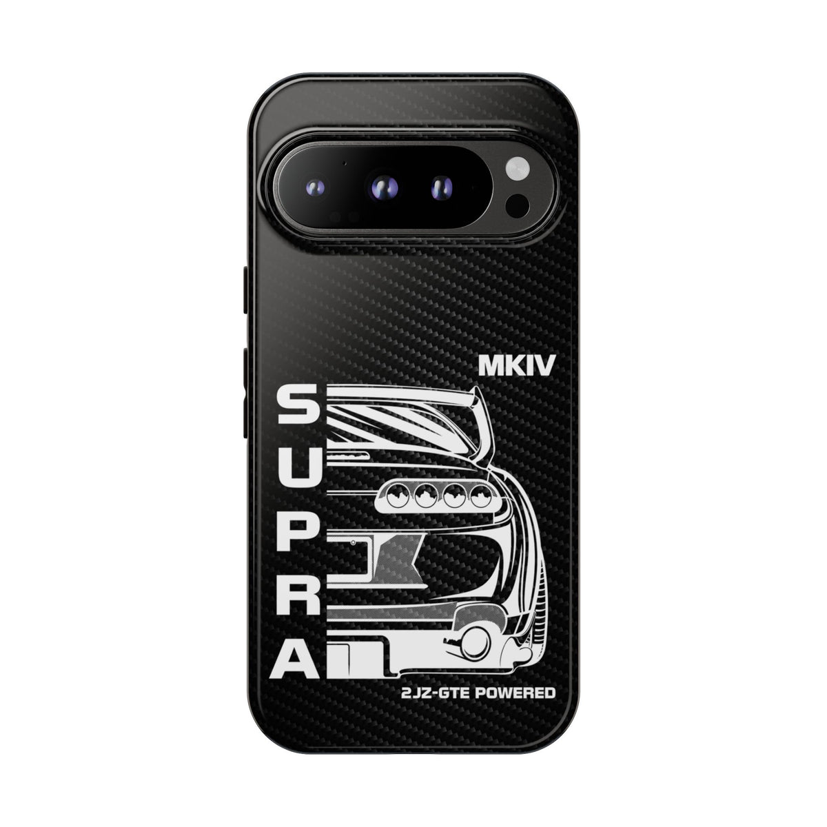 JDM Back View Tough Phone Case - Google Pixel 9 Pro, glossy, front view
