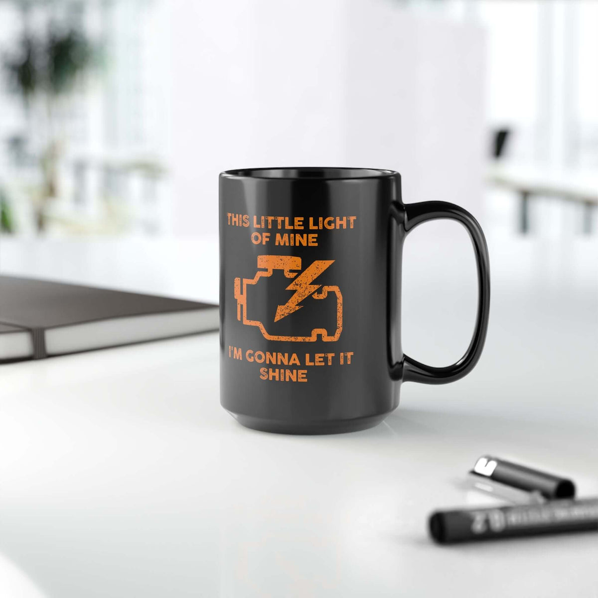 Check Engine Light Coffee Mug mug design - petrolhead gift