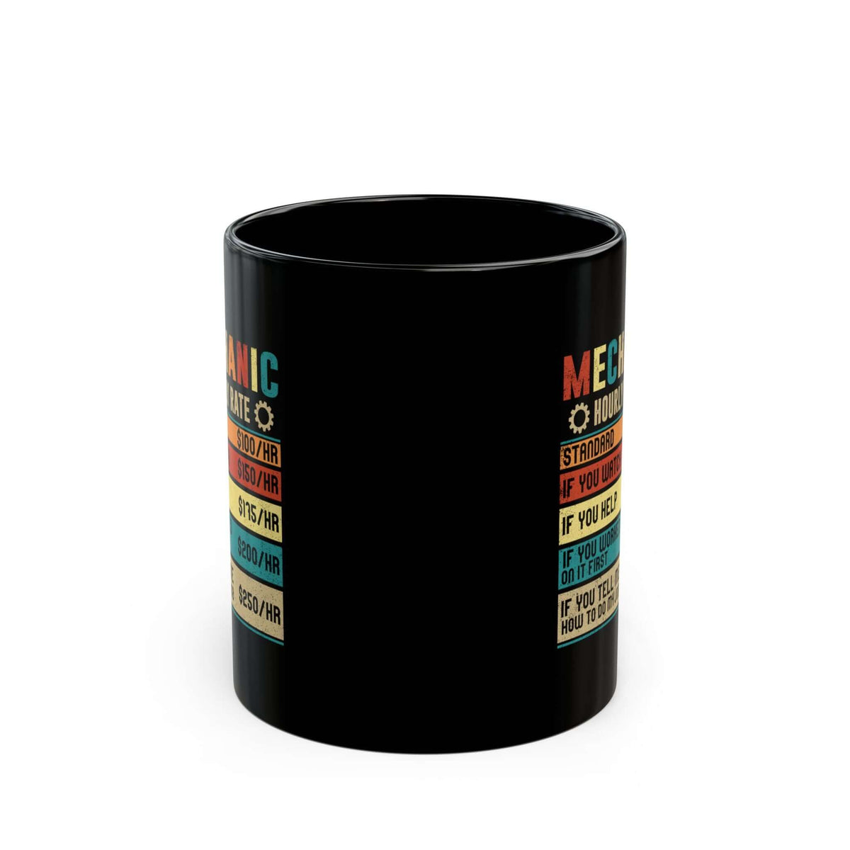 Mechanic Hourly Rate Coffee Mug mug - car enthusiast gift
