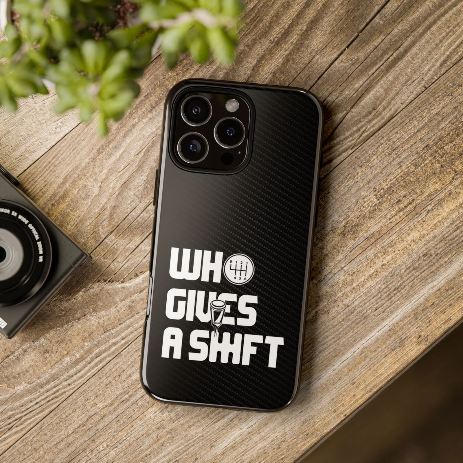 Who Gives a Shift Car Tough Phone Case | Funny Car Guy Gift