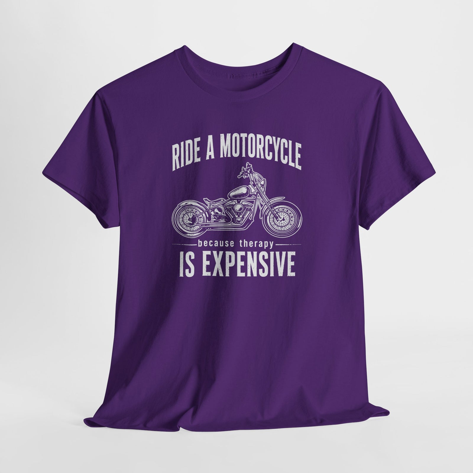 Cruiser motorcycle t-shirt print detail close-up