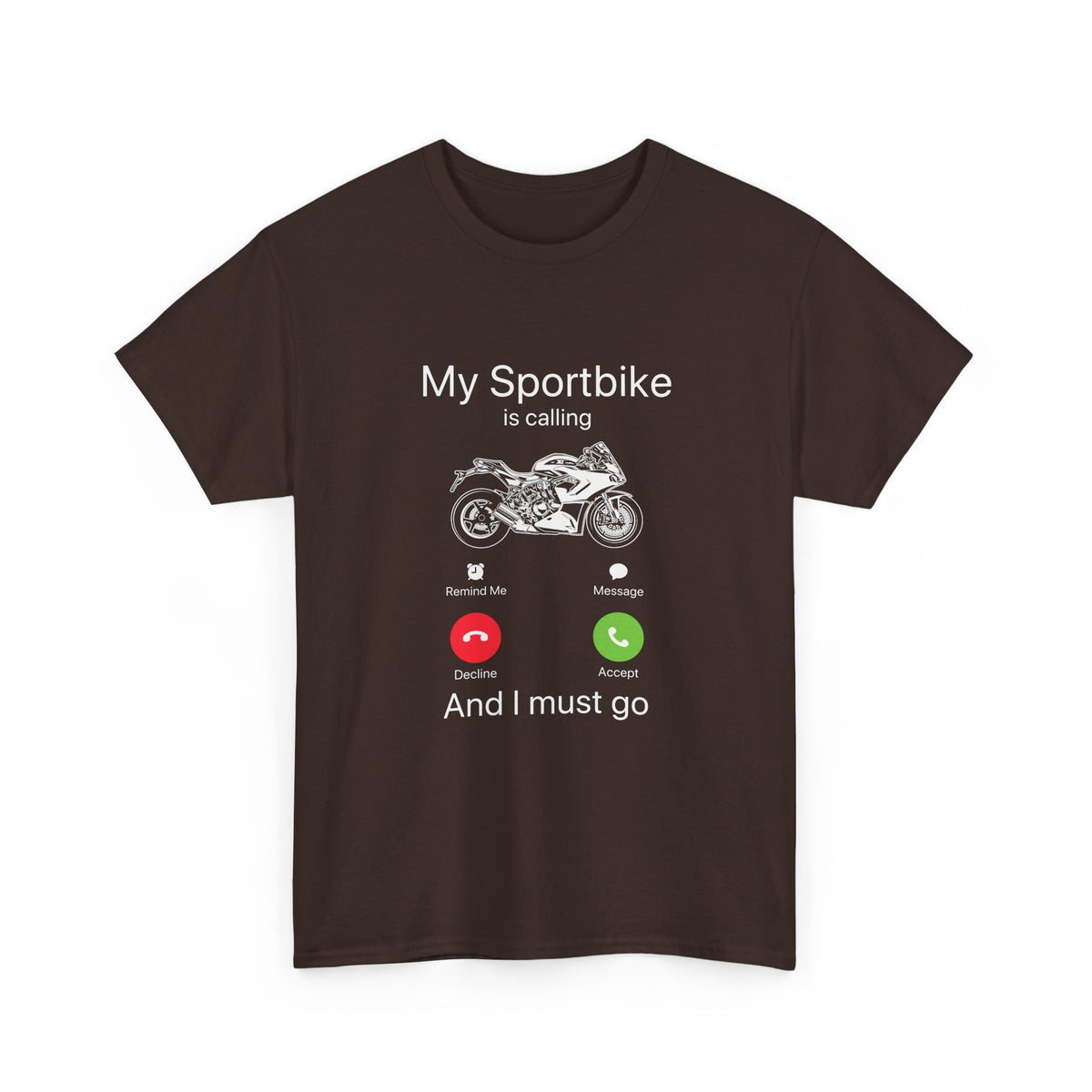 My Sportbike is Calling t-shirt - black motorcycle tee lifestyle - biker gift