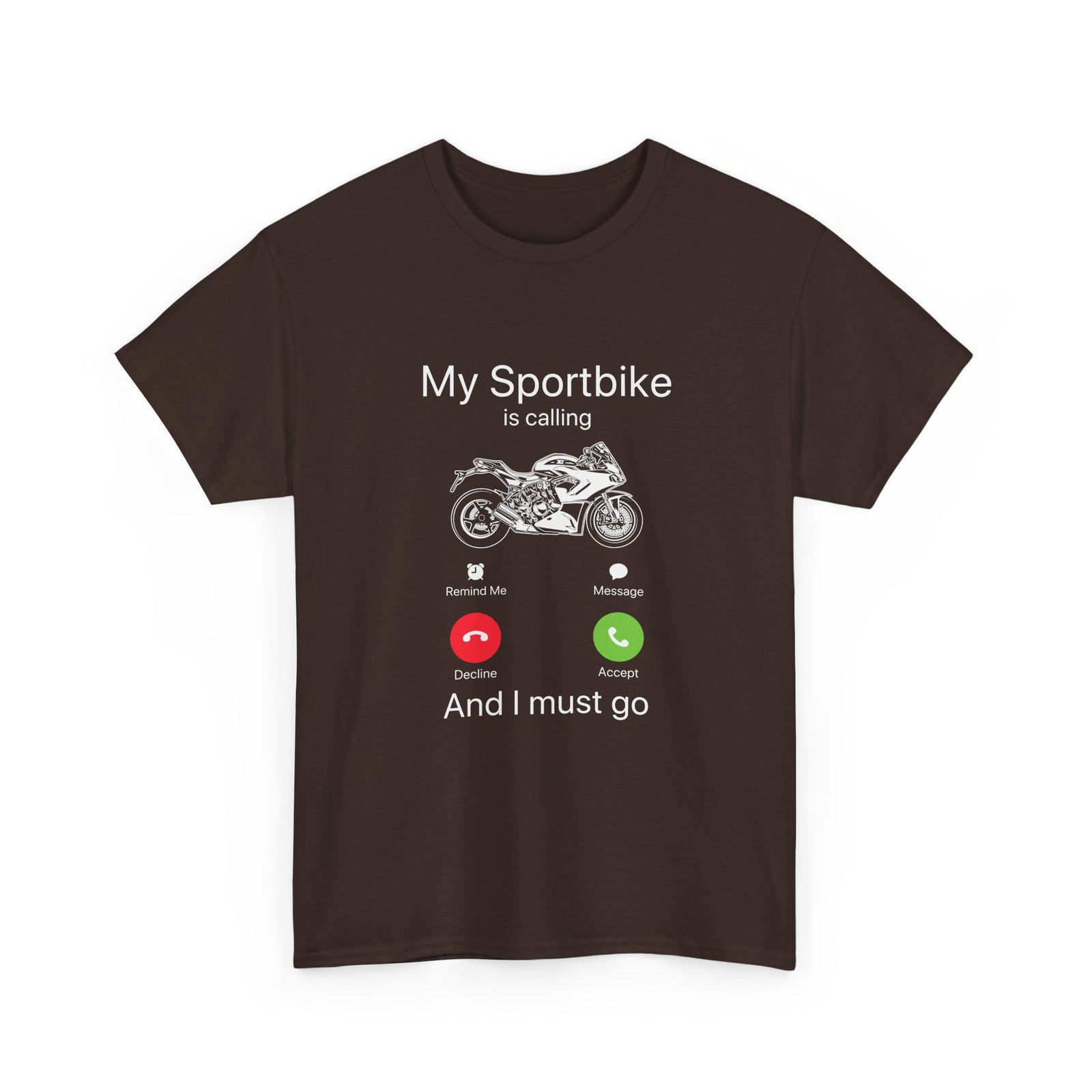 My Sportbike is Calling t-shirt - black motorcycle tee lifestyle - biker gift