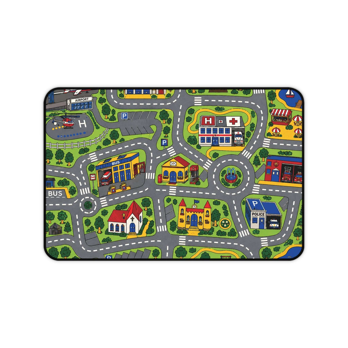 City Carpet desk mat design | Retro 90s gaming mouse pad | 365CarMods