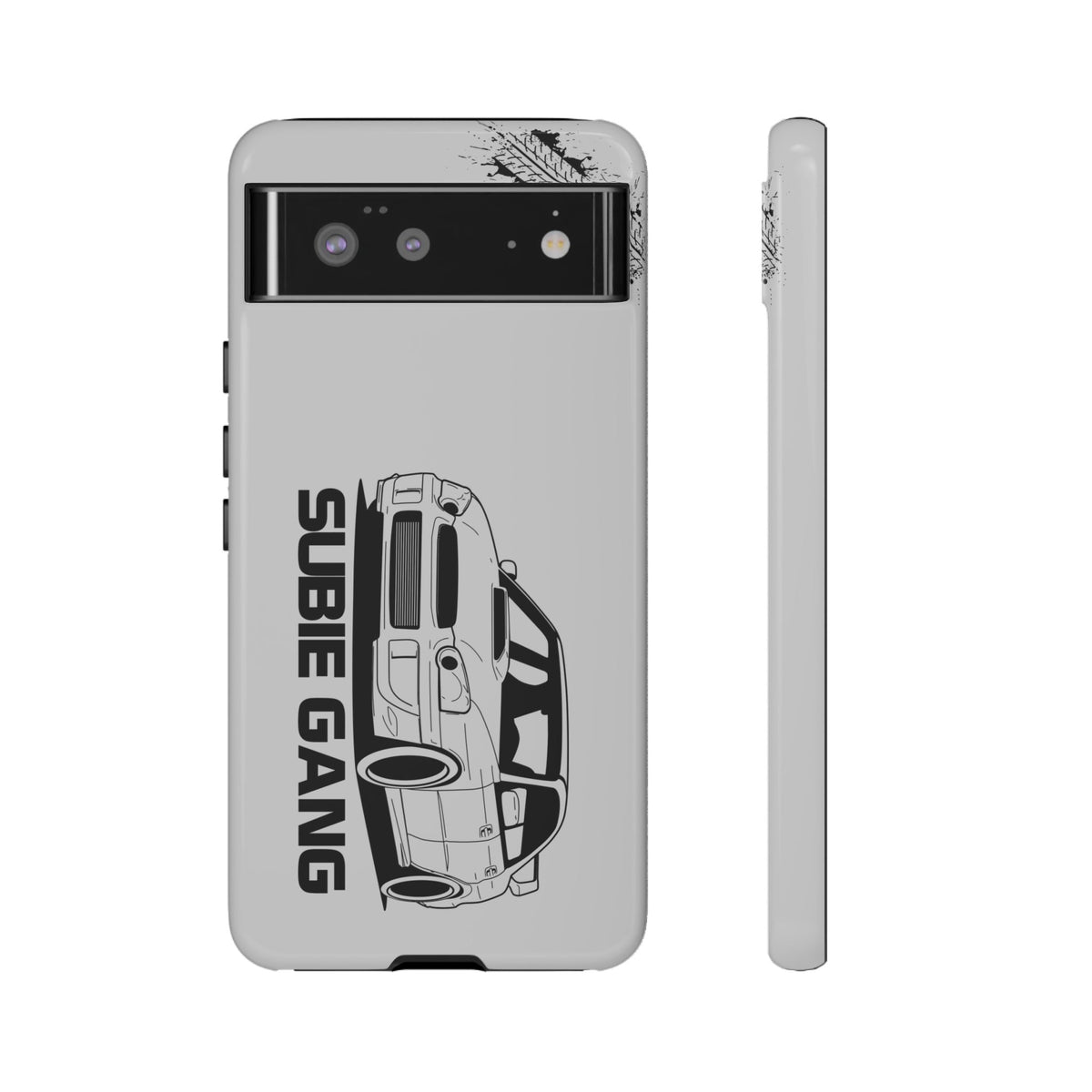 JDM Gang Tough Phone Case - Google Pixel 6, glossy, front and side view
