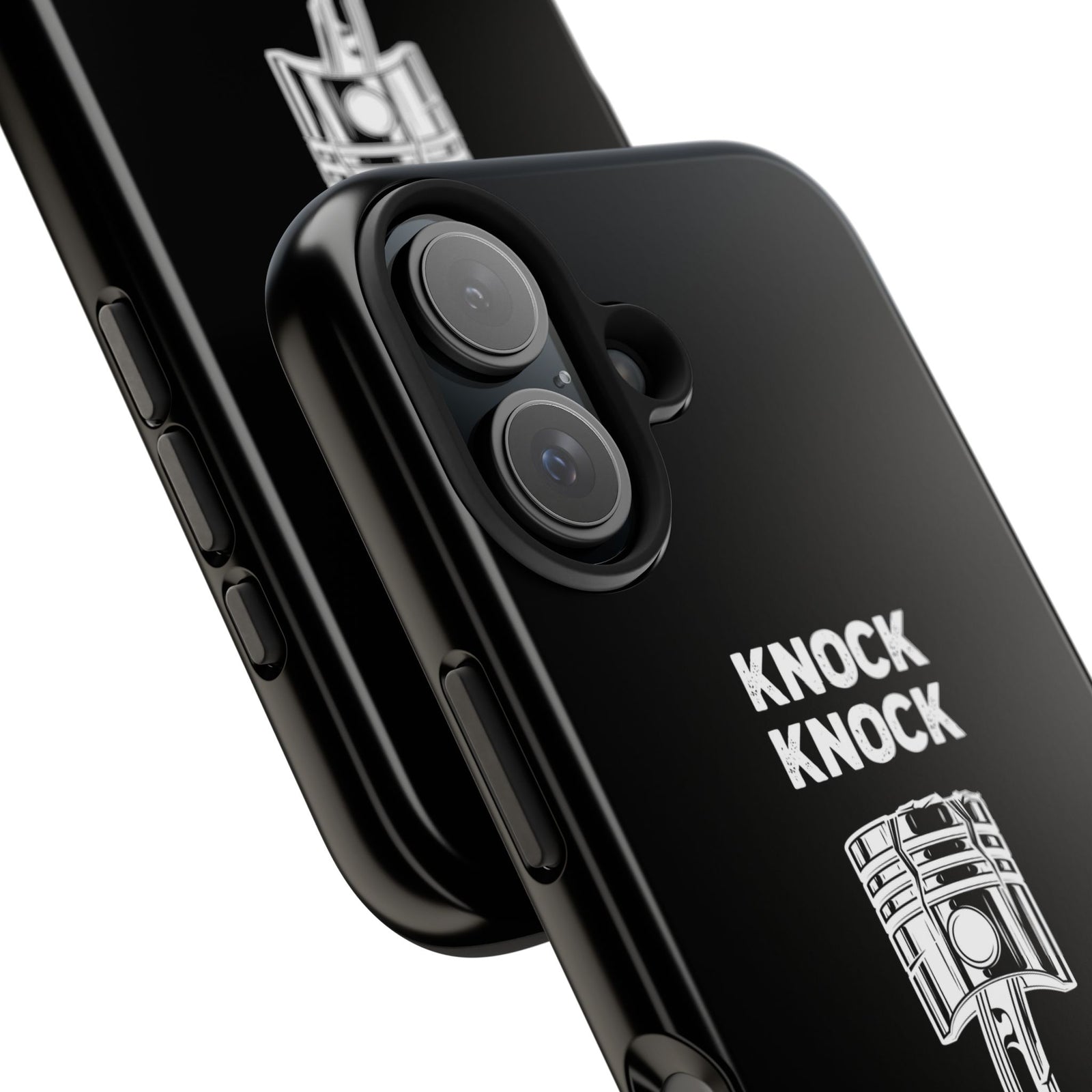 Knock Knock Broken Piston Phone Case | Funny Mechanic Car Guy Gift