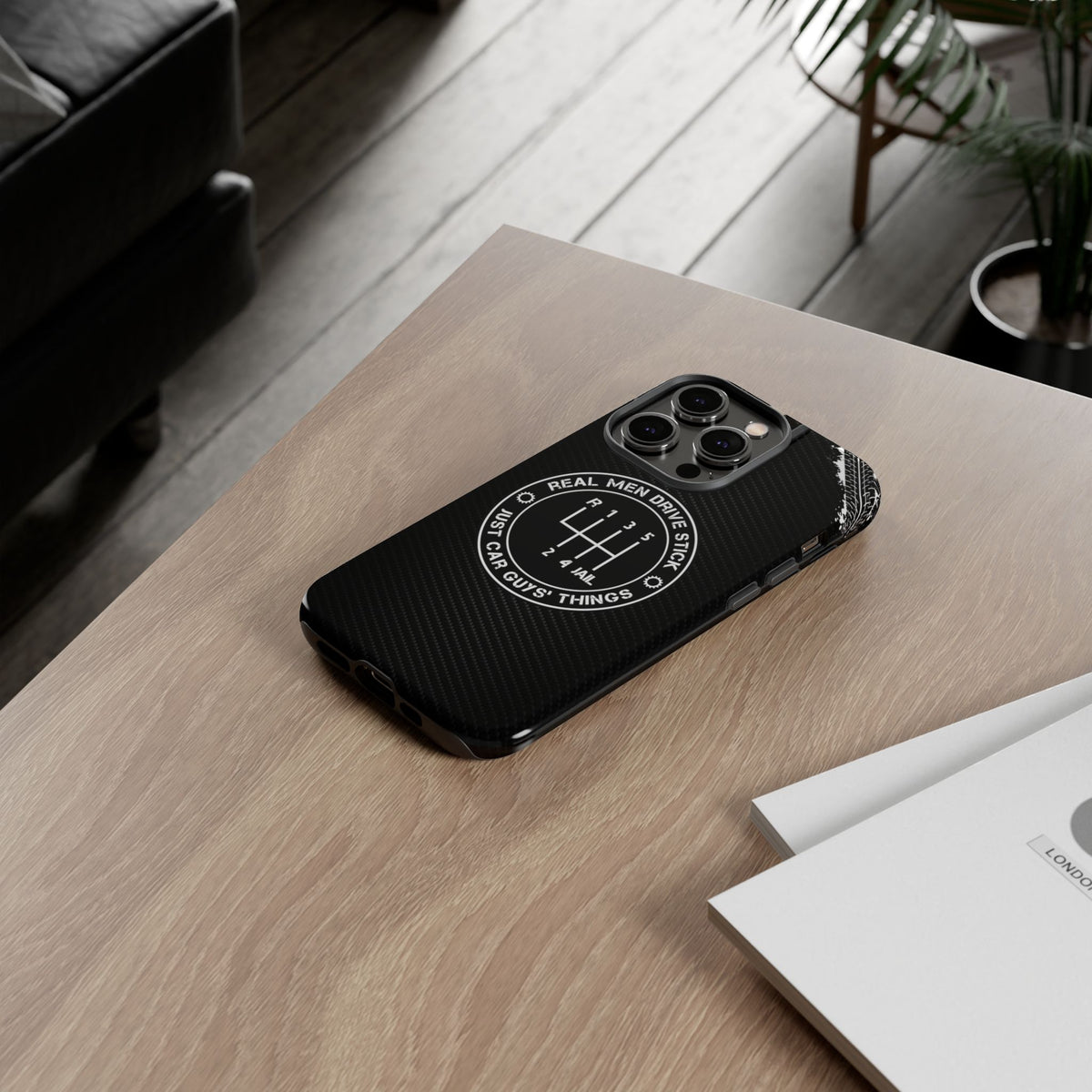 Real Men Drive Stick Manual Transmission Tough Phone Case | Car Guy Gift
