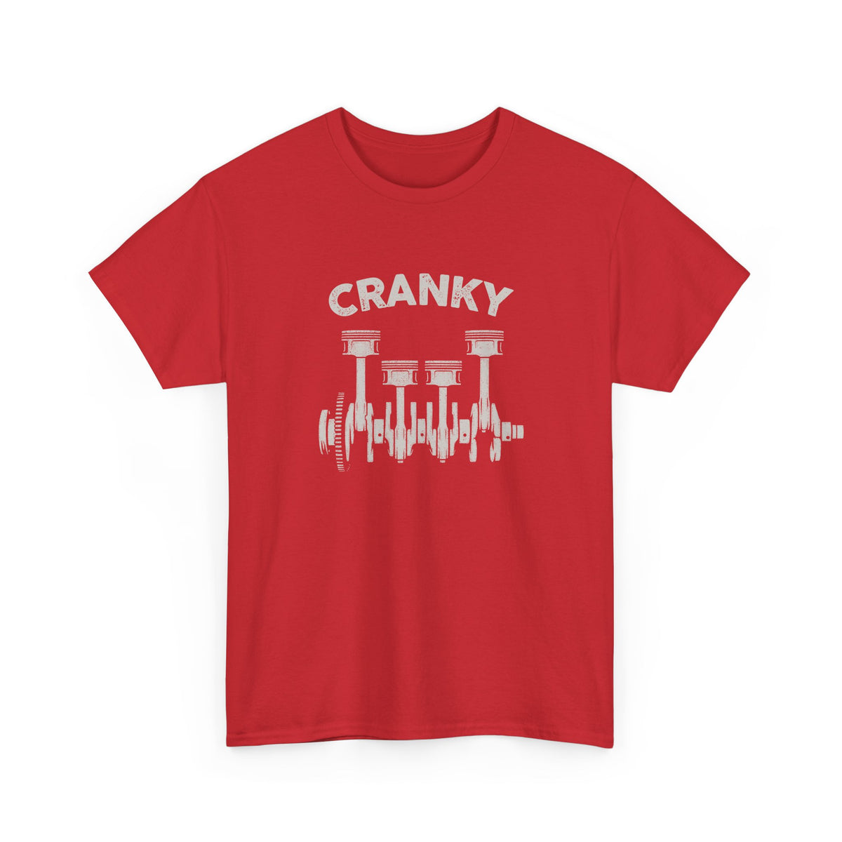 Cranky Mechanic T-Shirt | Funny Crankshaft Car Guy Tee