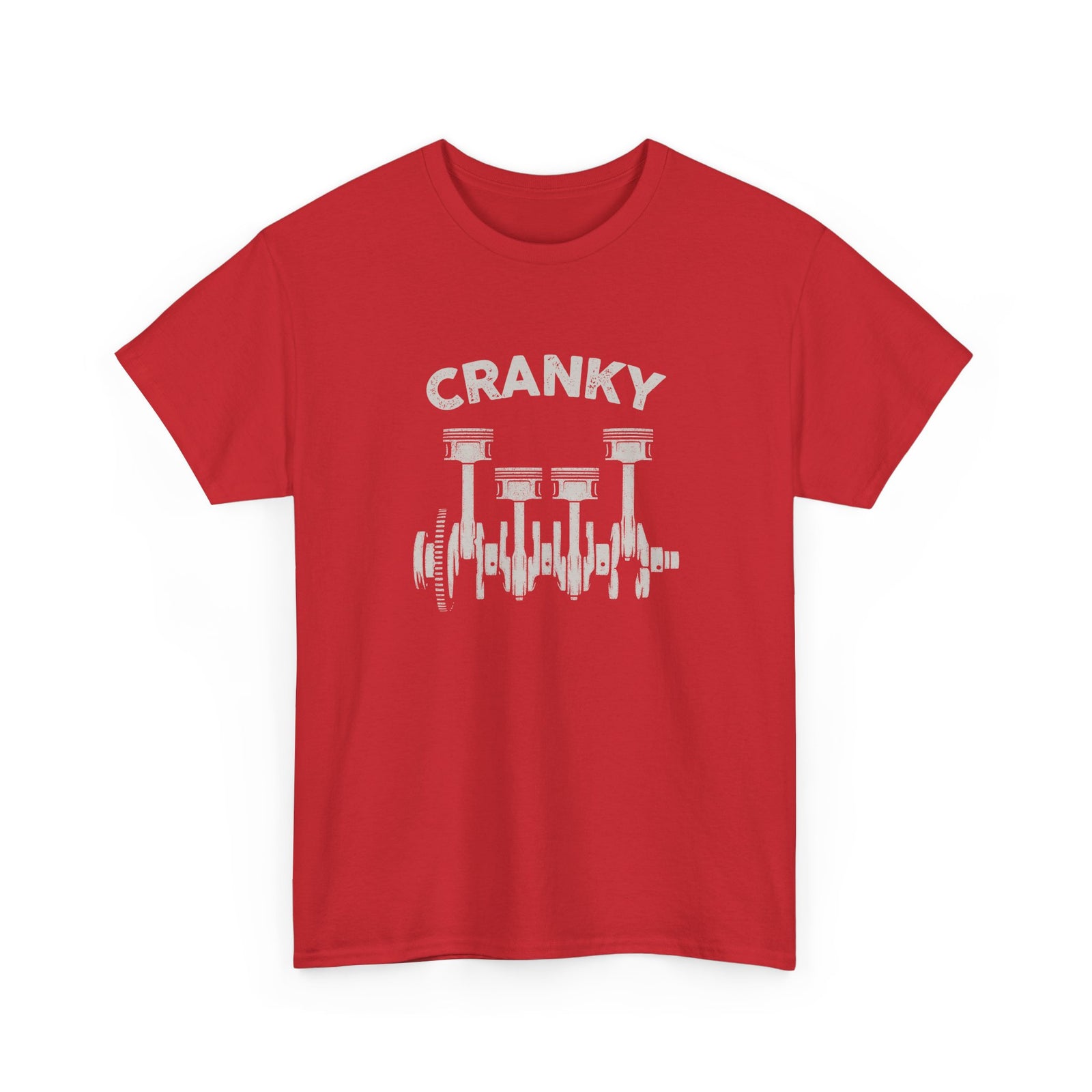 Cranky Mechanic T-Shirt | Funny Crankshaft Car Guy Tee