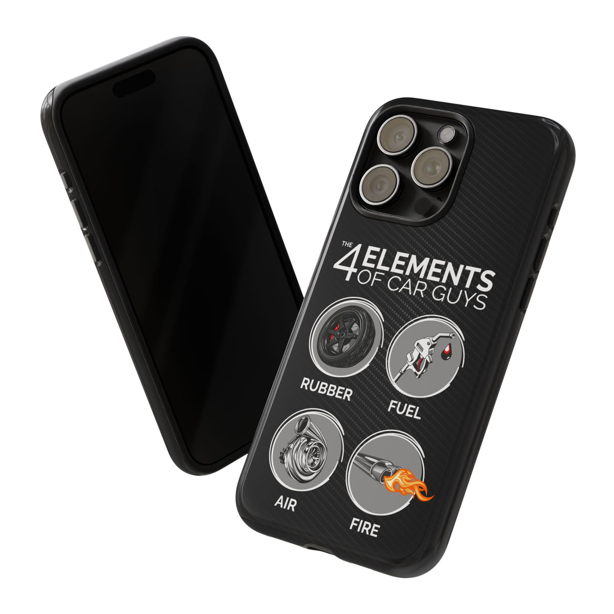 The 4 Elements of Car Guys Tough Phone Case | Funny Car Lover Gift