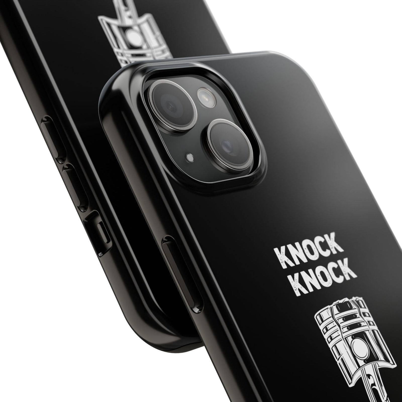Knock Knock Broken Piston Phone Case | Funny Mechanic Car Guy Gift