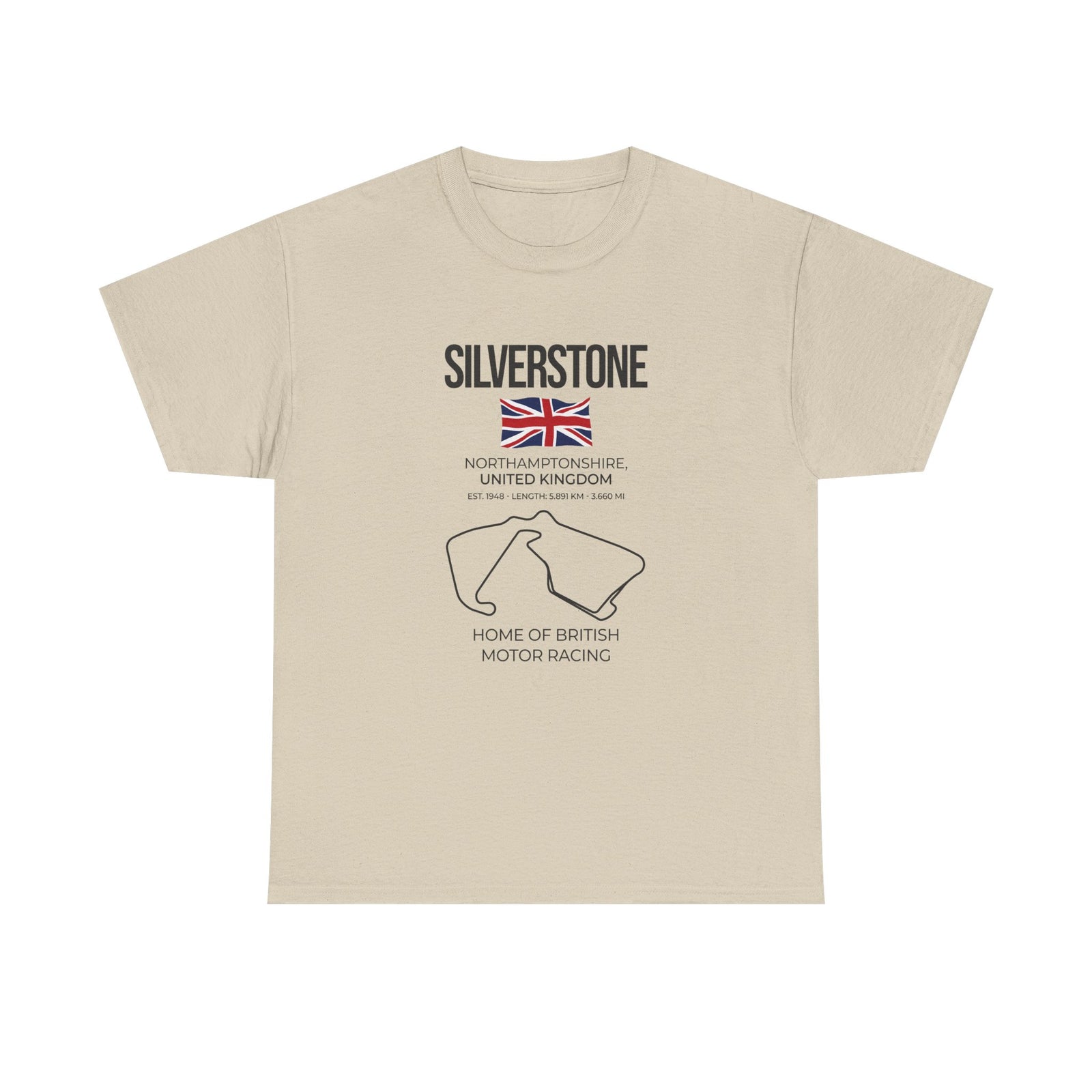 Silverstone Race Track T-Shirt t-shirt front - car lover gift
