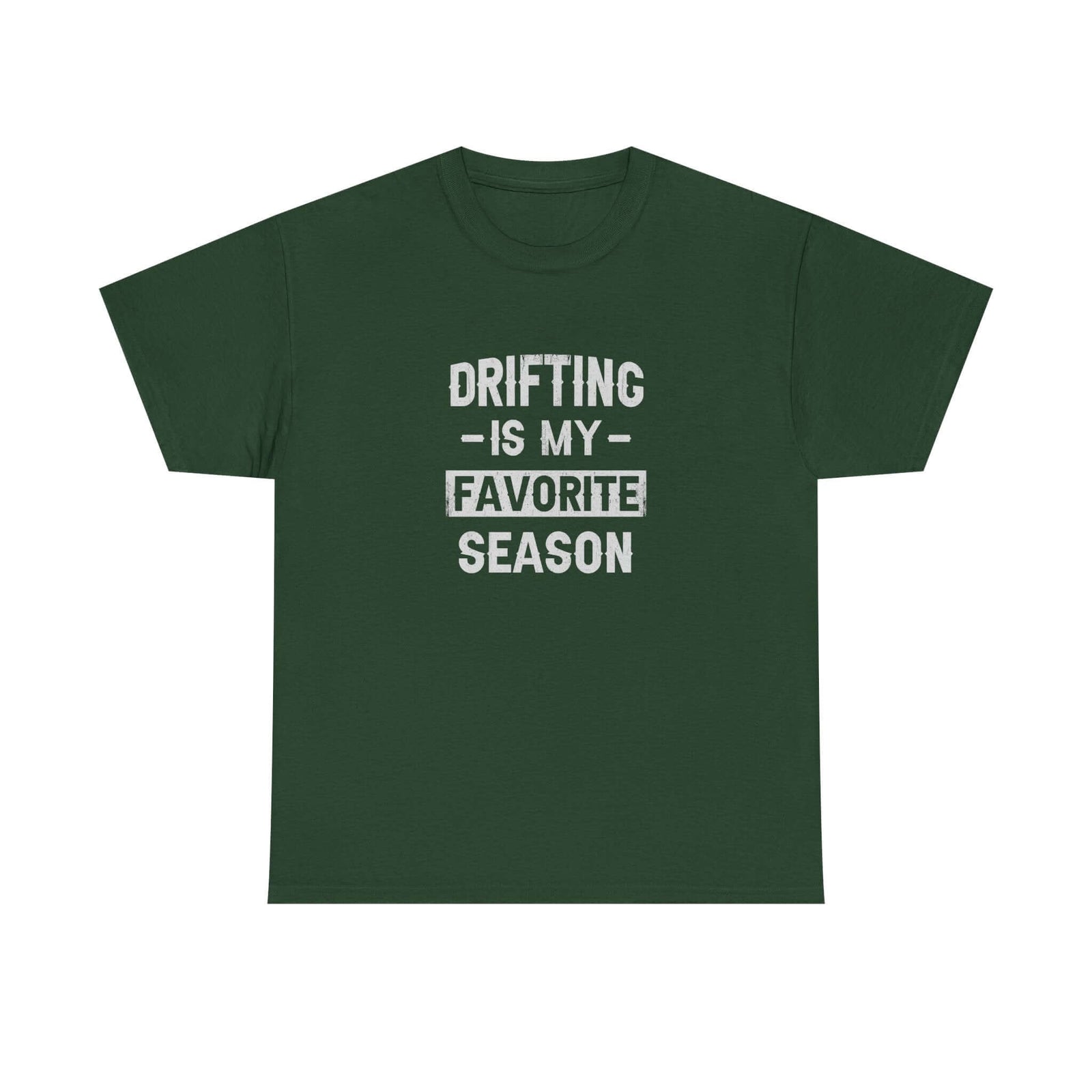 Drifting is My Favorite Season T-Shirt t-shirt flat lay - automotive gift