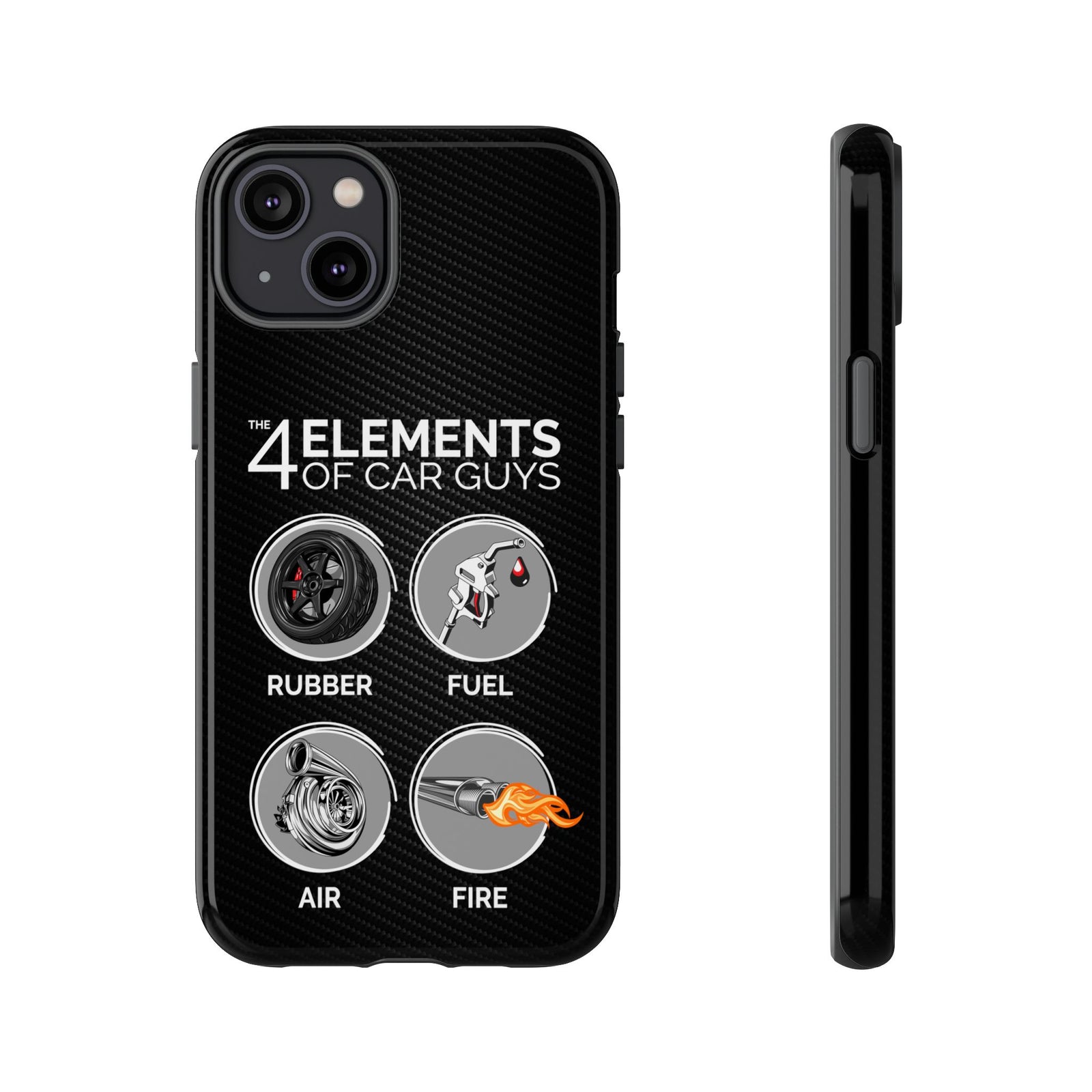 The 4 Elements of Car Guys Tough Phone Case | Funny Car Lover Gift