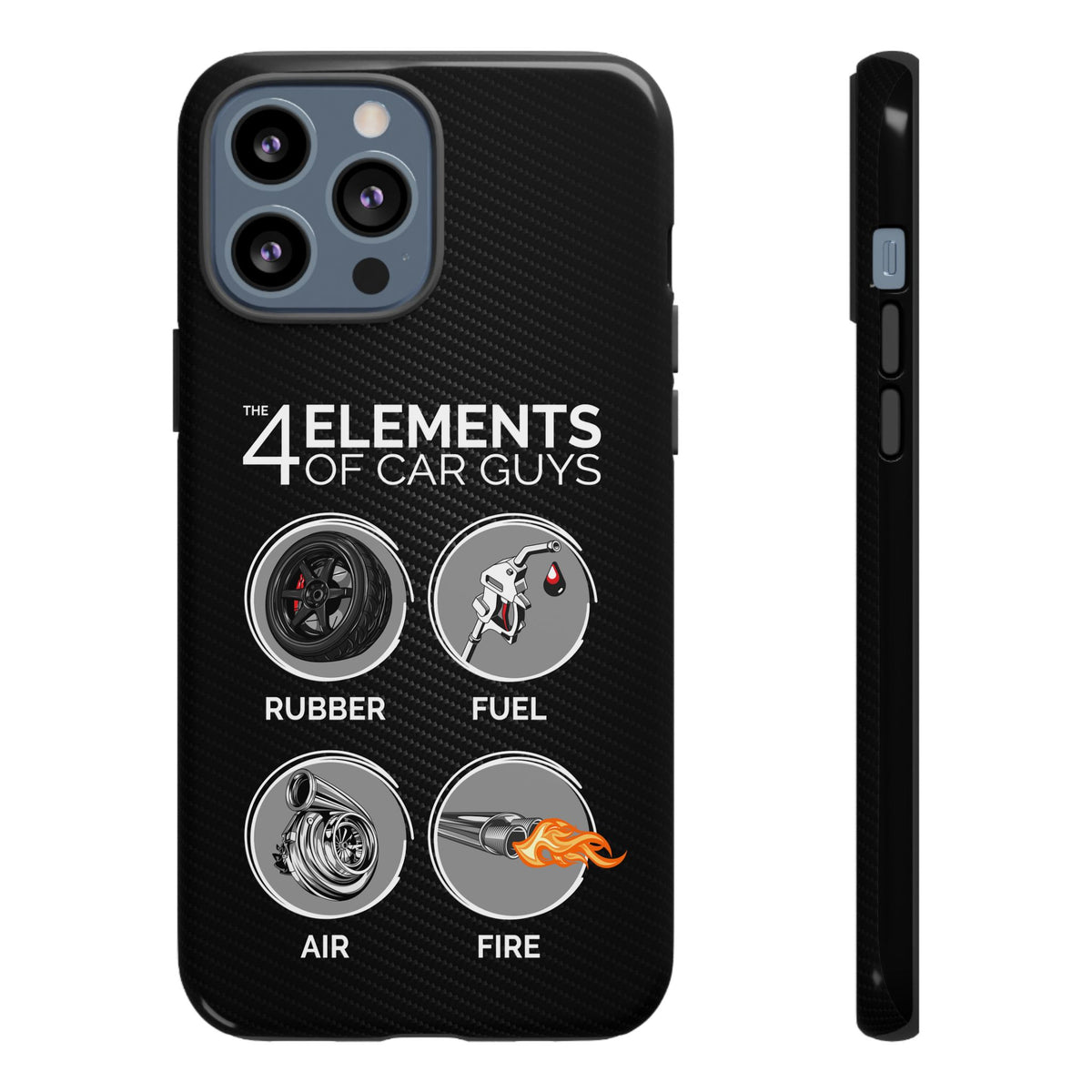The 4 Elements of Car Guys Tough Phone Case | Funny Car Lover Gift