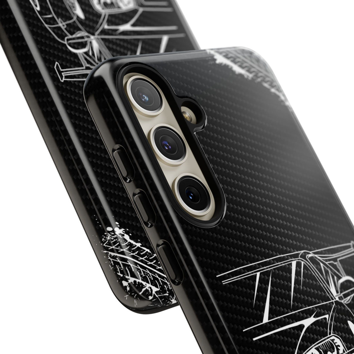 JDM Legends Never Die Tough Phone Case - Samsung Galaxy S24 Plus, glossy, camera cutout close-up