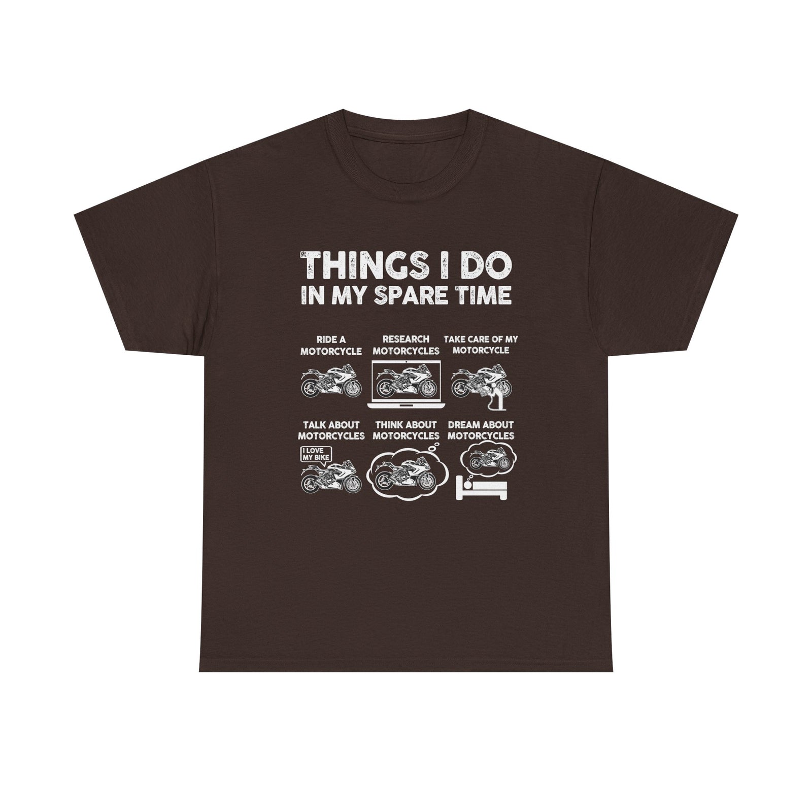 Things I Do In My Spare Time Motorcycle t-shirt - biker hobby tee