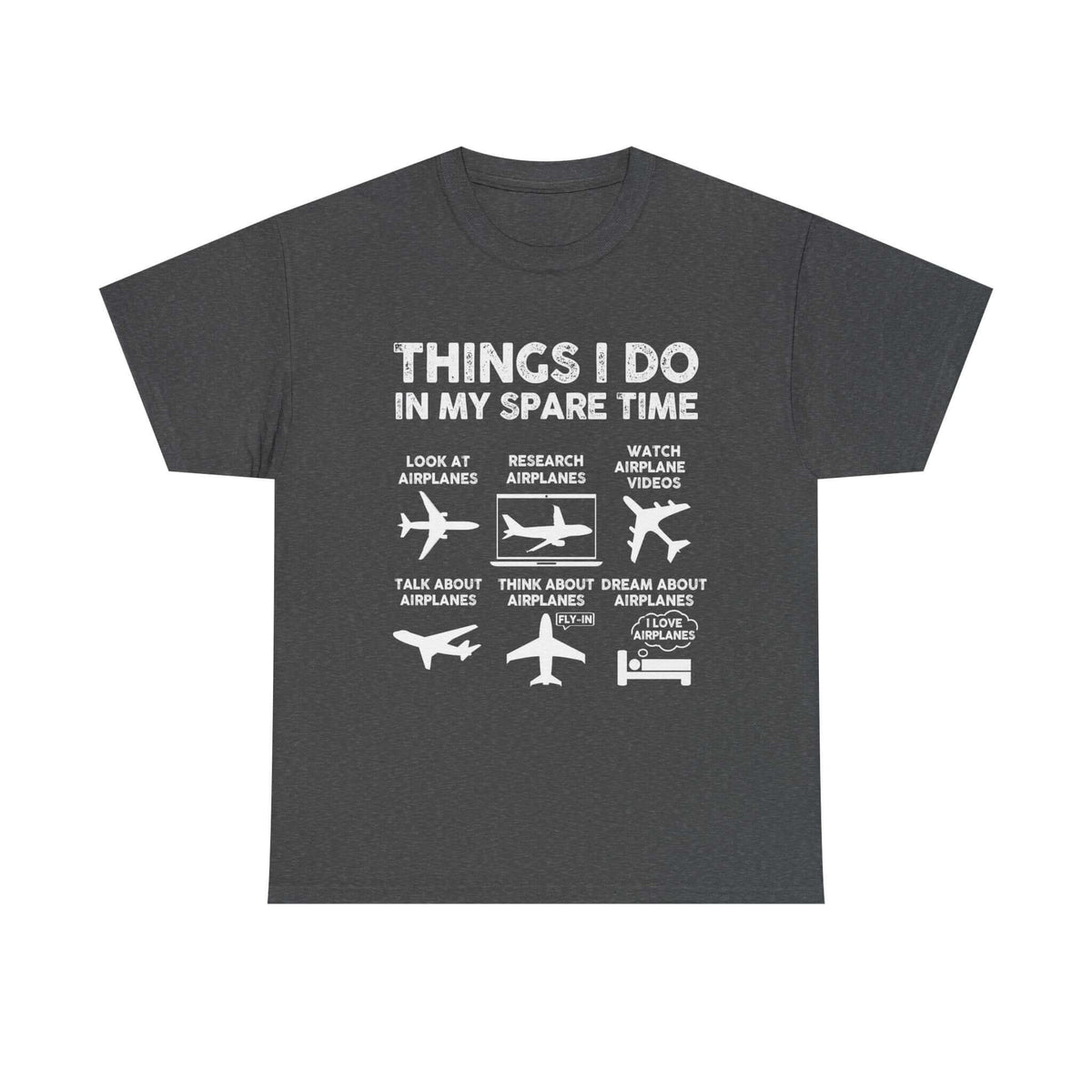 Things I Do in My Spare Time Aviation t-shirt - funny pilot gift