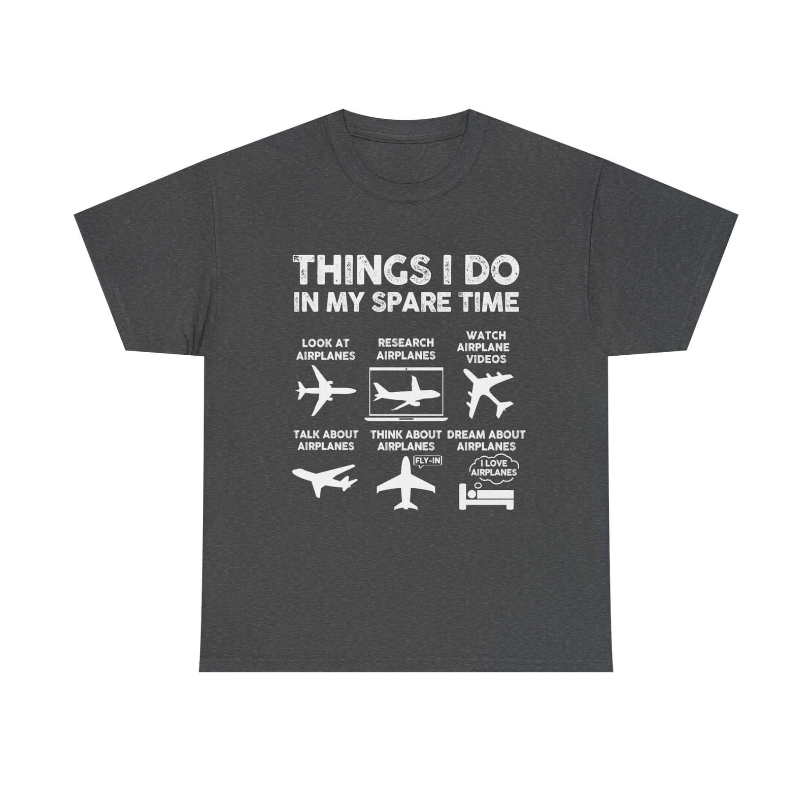 Things I Do in My Spare Time Aviation t-shirt - funny pilot gift
