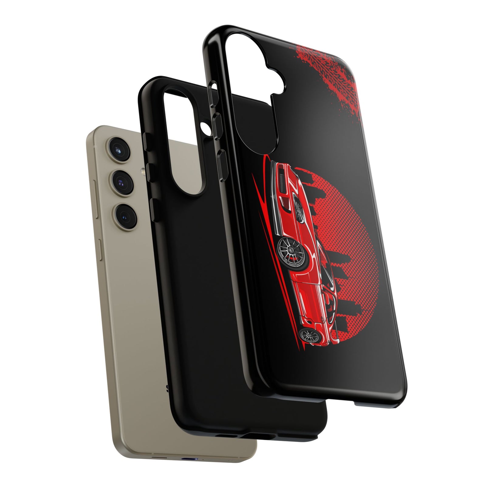 MKIV A80 Supra 2JZ Red City Tough Phone Case | JDM Car Guy Gift