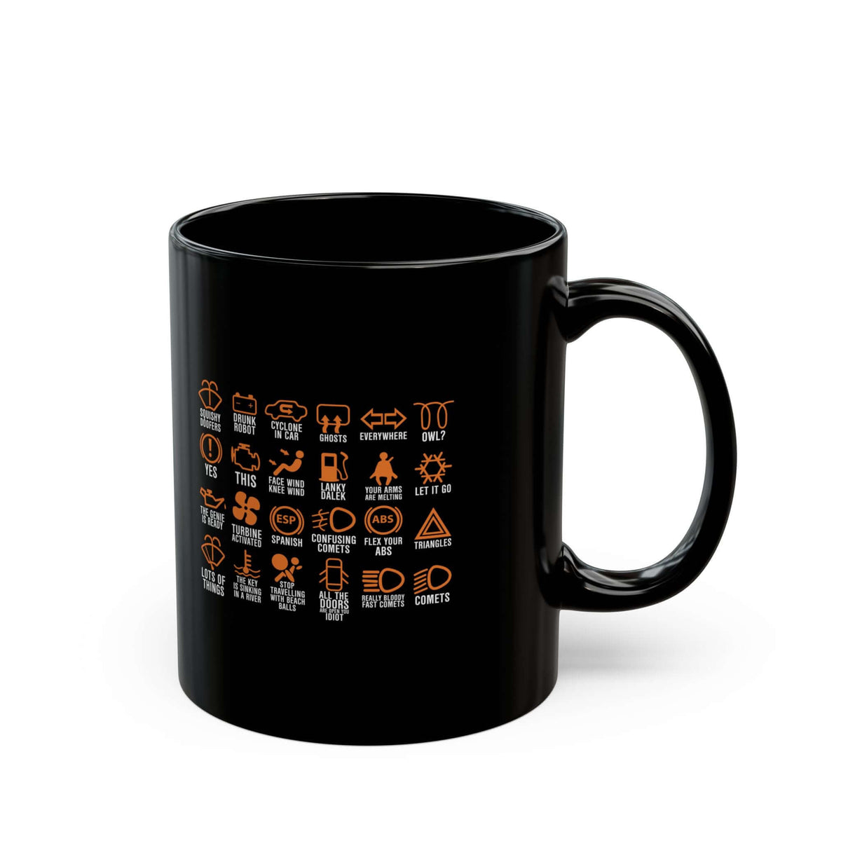 Dashboard Icons Coffee Mug funny mug - automotive enthusiast gift