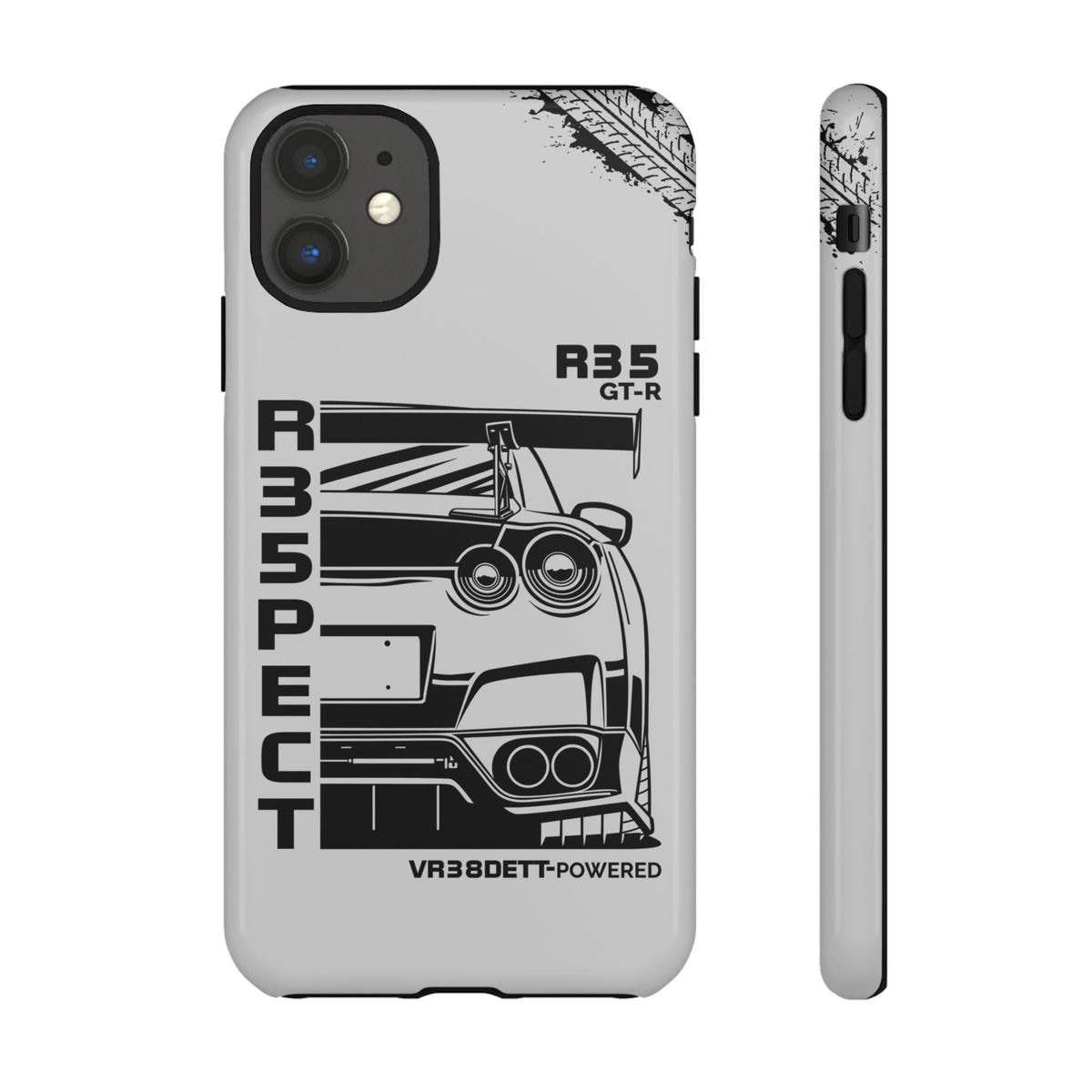 JDM Front View Tough Phone Case - iPhone 11, glossy, front and side view