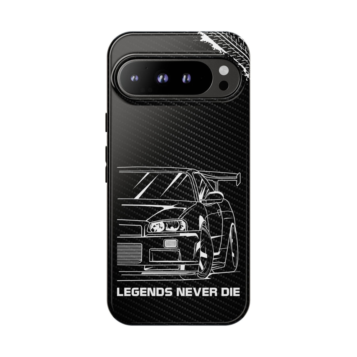 JDM Legends Never Die Tough Phone Case - Google Pixel 9 Pro XL, glossy, front view