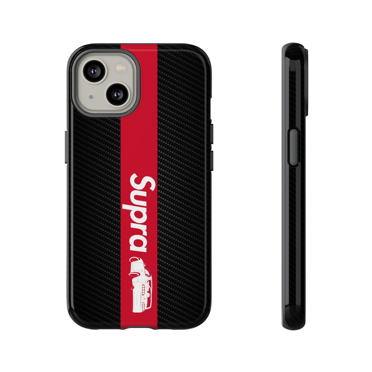 JDM Style Design Tough Phone Case - iPhone 14, glossy, front and side view