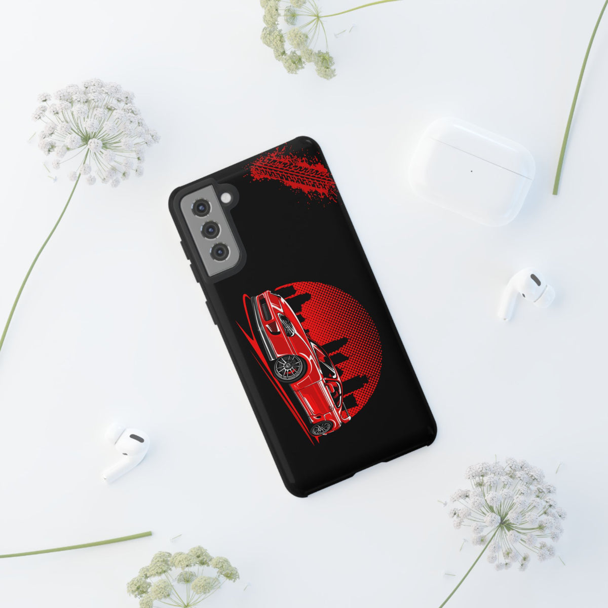 MKIV A80 Supra 2JZ Red City Tough Phone Case | JDM Car Guy Gift