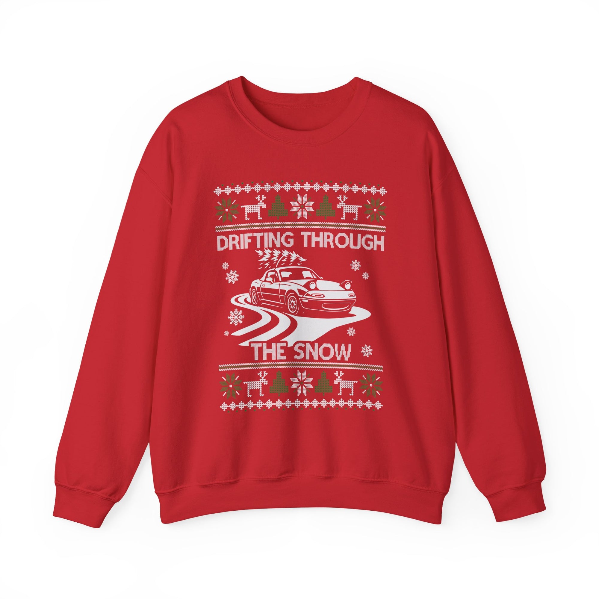Miata Drifting Ugly Christmas Sweatshirt