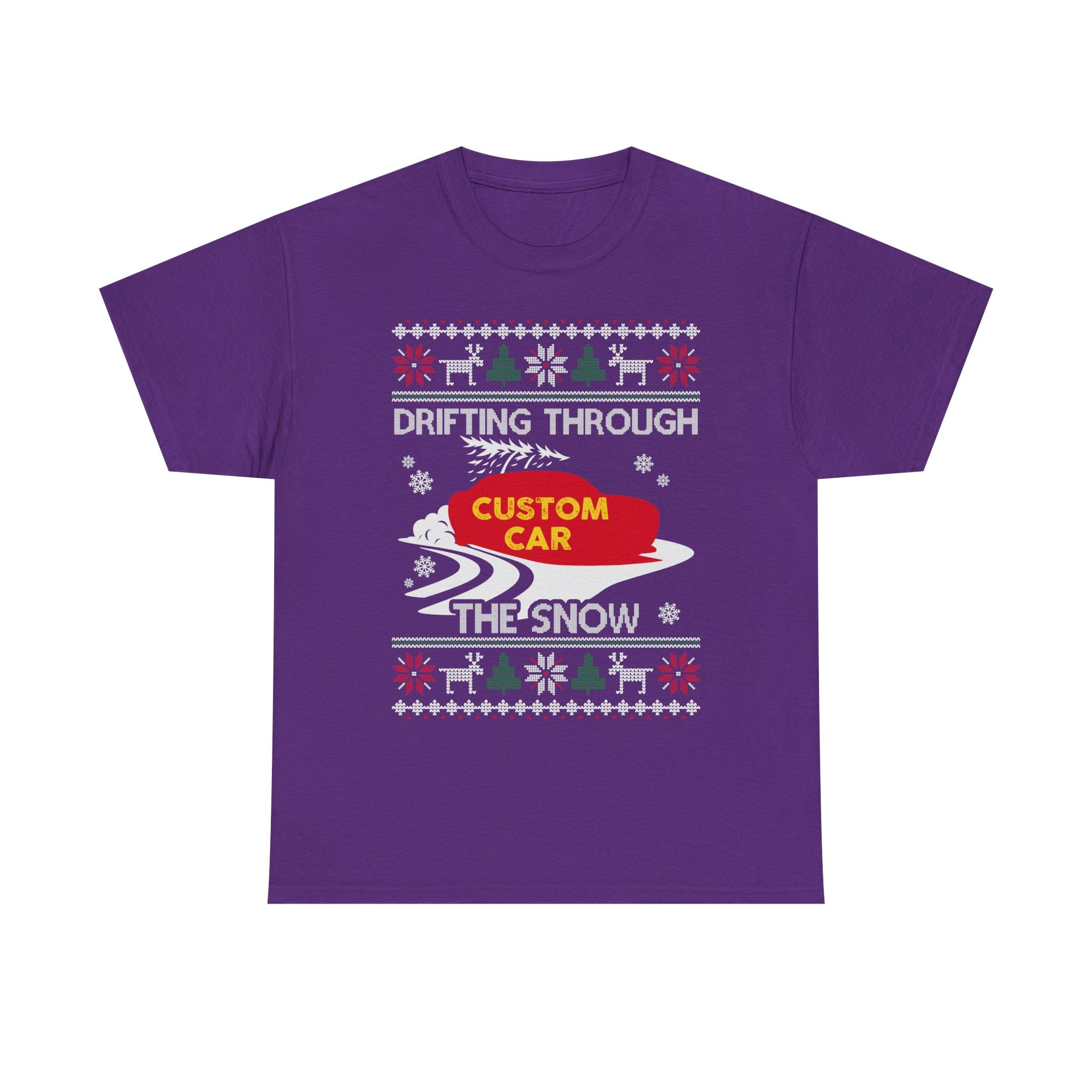 Custom Ugly Christmas Car T-Shirt