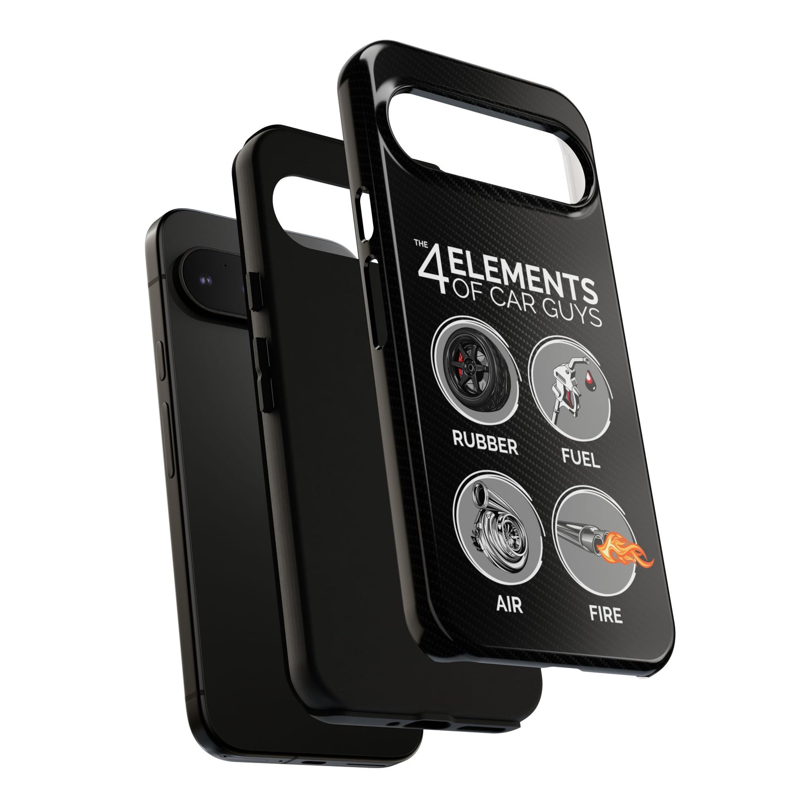 The 4 Elements of Car Guys Tough Phone Case | Funny Car Lover Gift