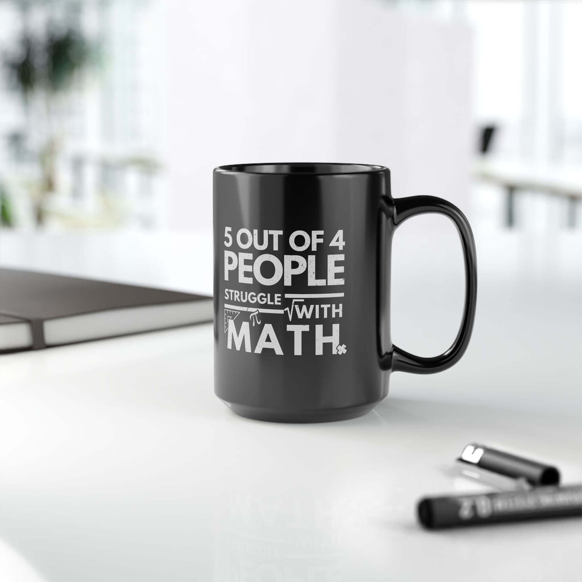5 Out of 4 People Struggle With Math Coffee Mug mug - funny gift for car enthusiasts