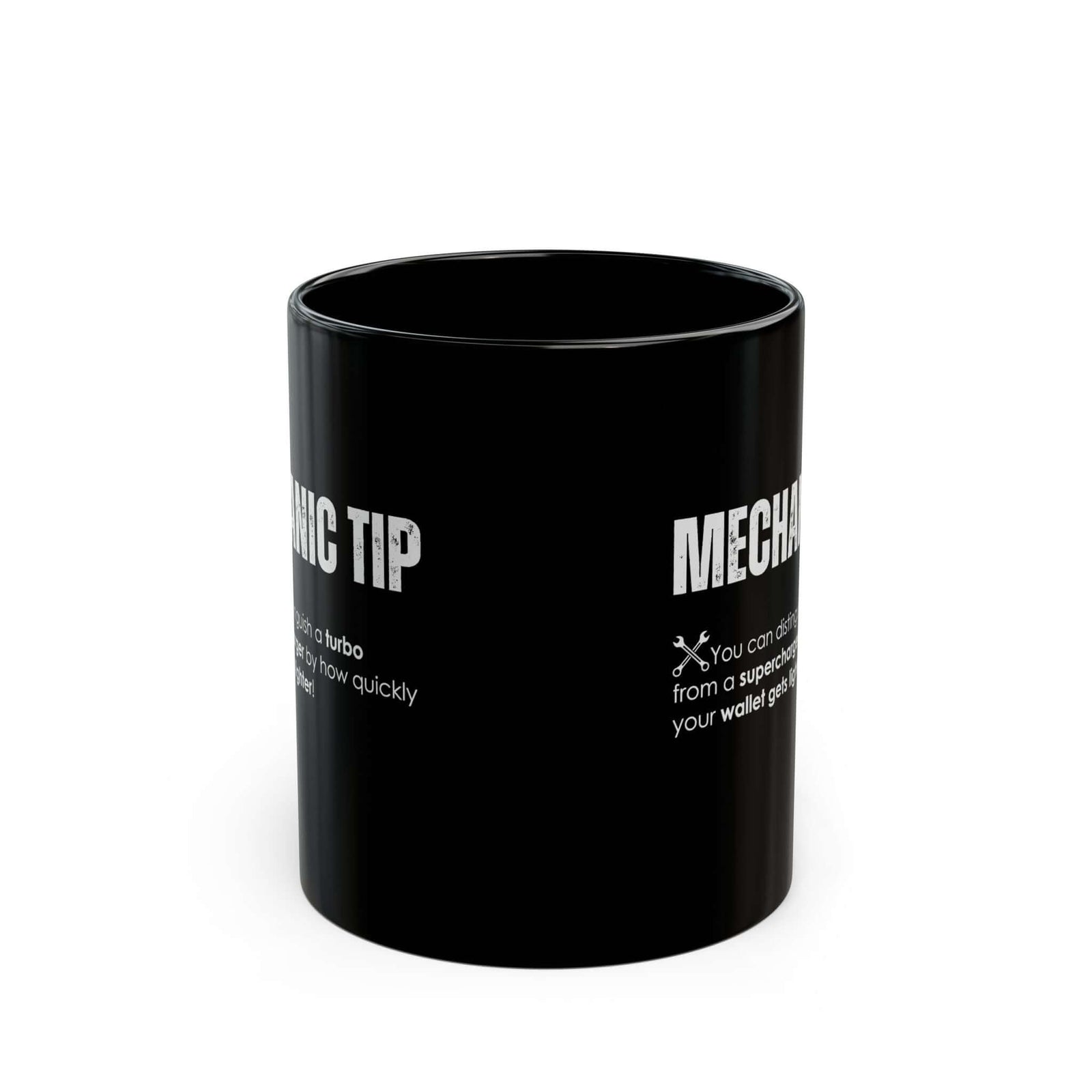 Turbo vs Supercharger Coffee Mug mug design - petrolhead gift