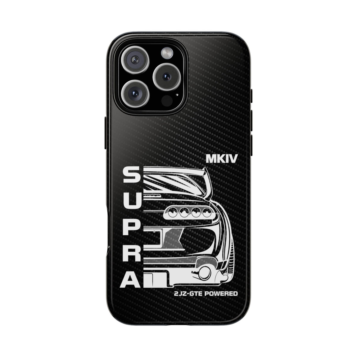 JDM Back View Tough Phone Case - iPhone 16 Pro Max, glossy, front view