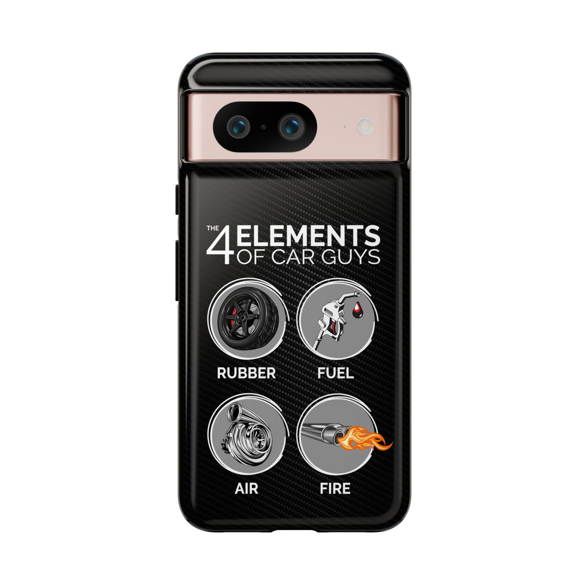The 4 Elements of Car Guys Tough Phone Case | Funny Car Lover Gift