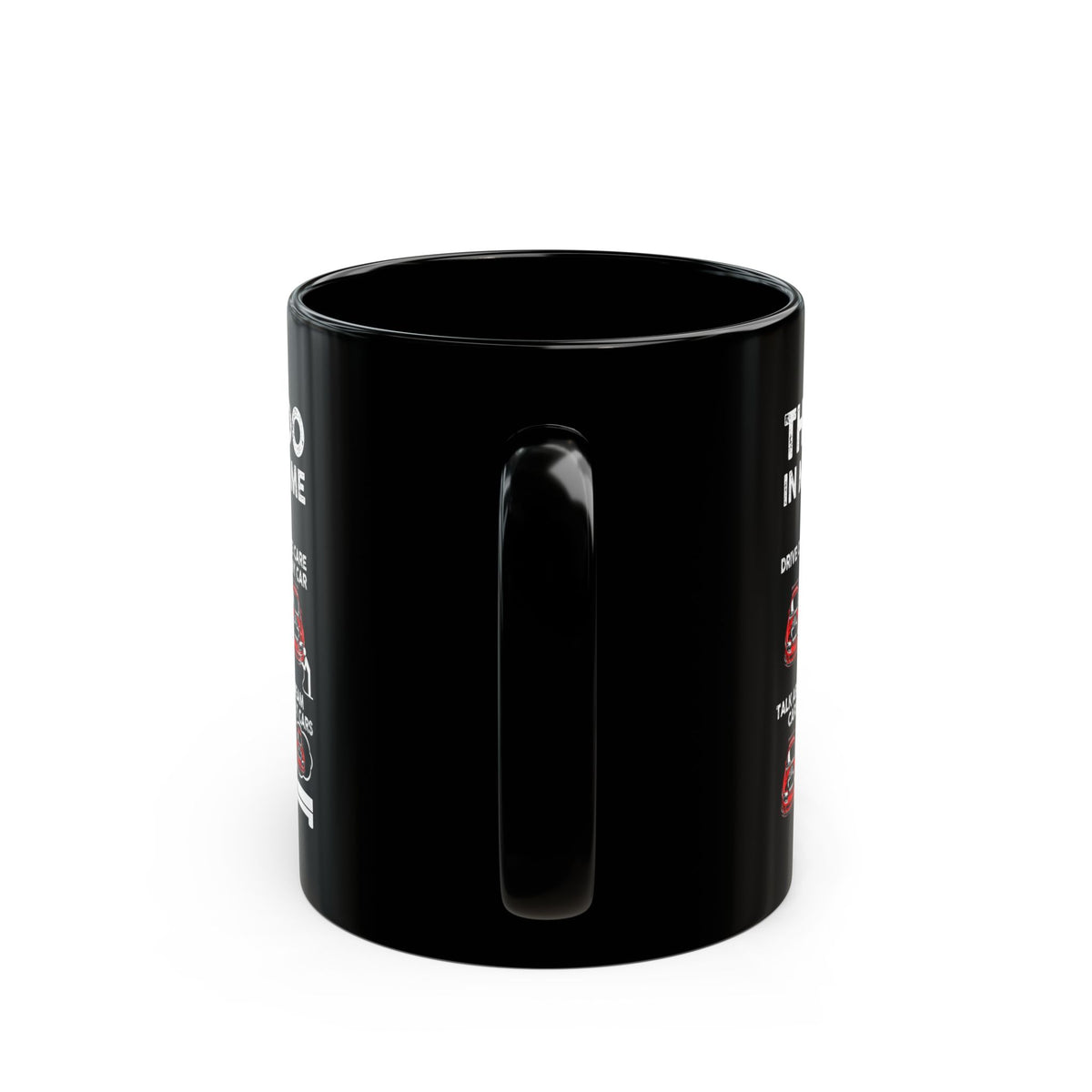 Things I Do in My Spare Time JDM Mug - 11oz black coffee mug, handle facing front