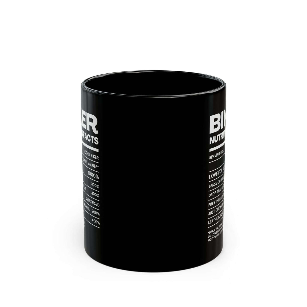 Biker Nutrition Facts Coffee Mug ceramic coffee mug - gift for car fans
