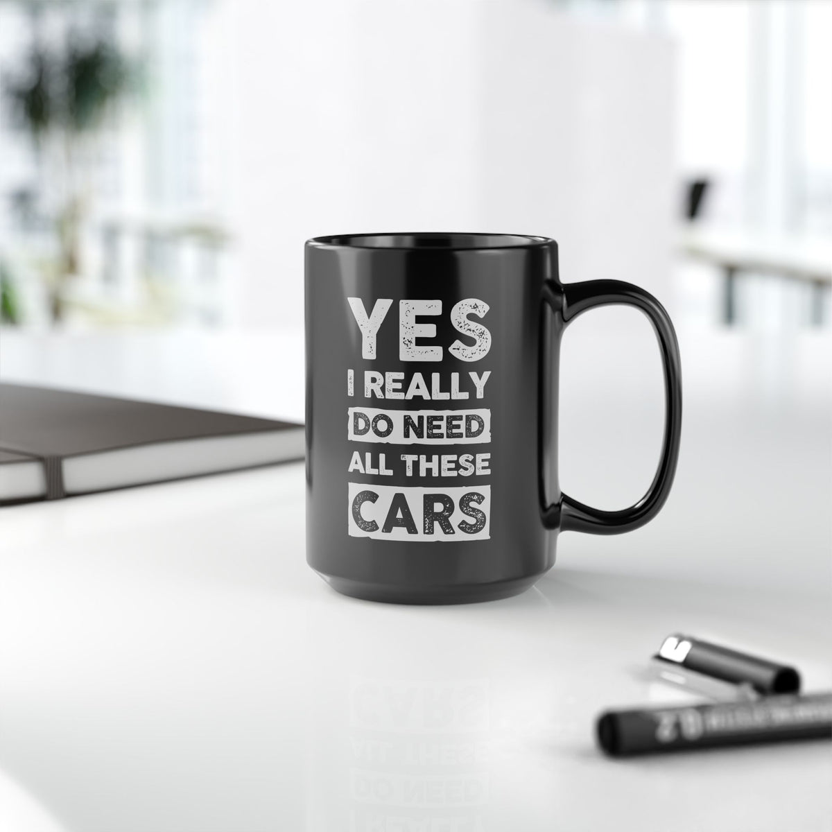 Yes I Really Do Need All These Cars Mug - funny car guy gift mug