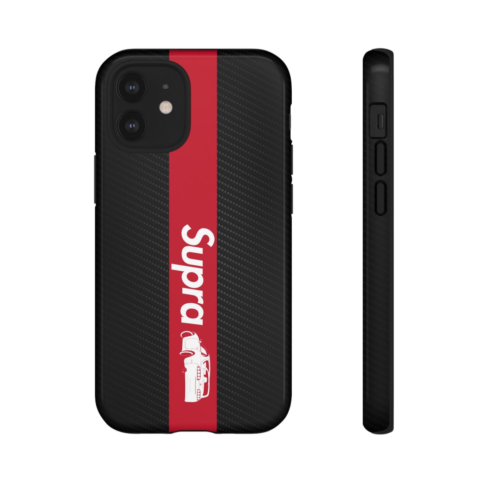 JDM Style Design Tough Phone Case - iPhone 12 Mini, glossy, front and side view