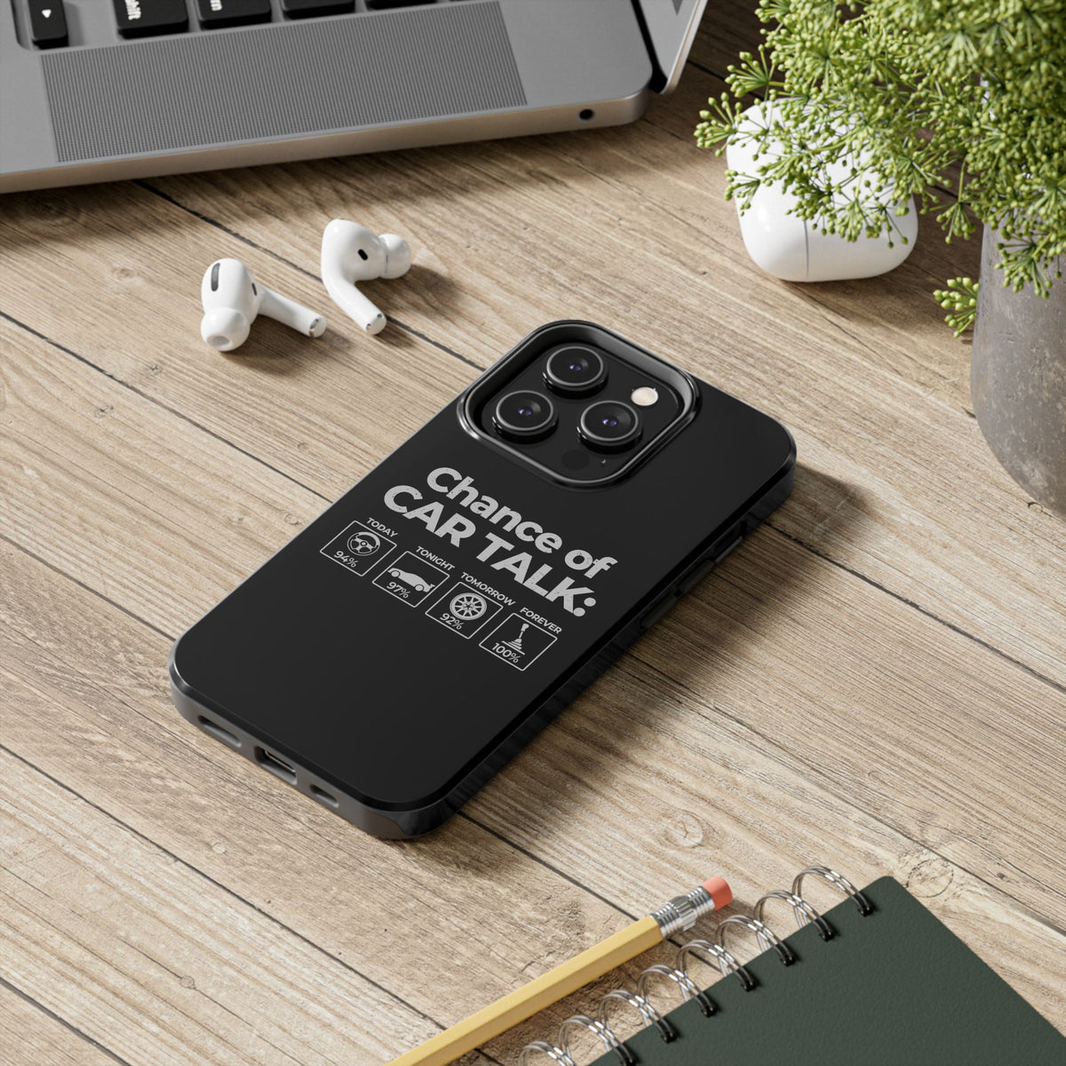 100% Chance of Car Talk Phone Case | Car Enthusiast Gift