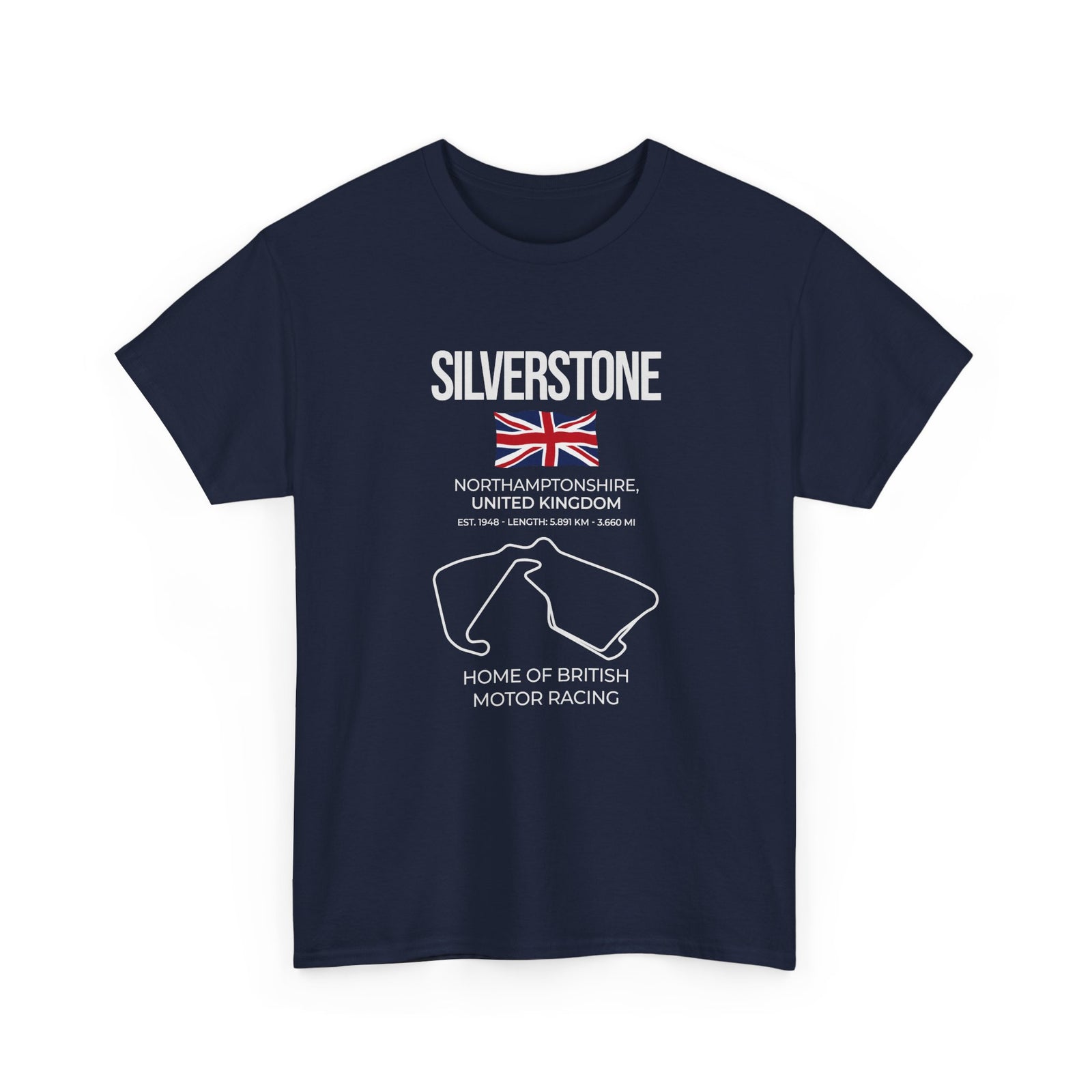 Silverstone Race Track T-Shirt | British Grand Prix Circuit Motorsport Tee