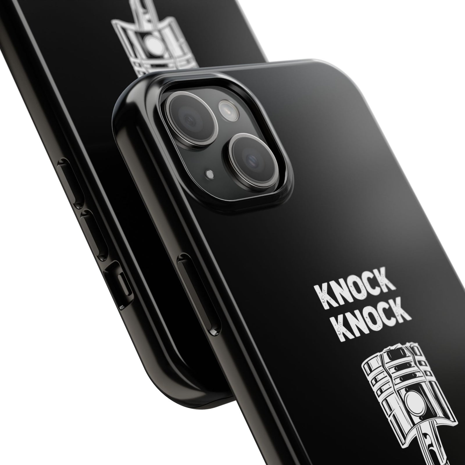 Knock Knock Broken Piston Phone Case | Funny Mechanic Car Guy Gift