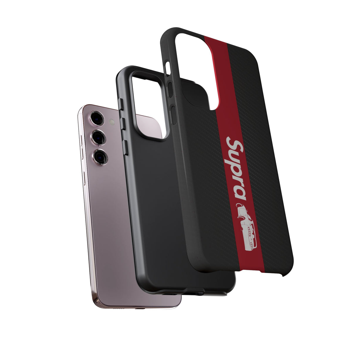 JDM Style Design Tough Phone Case - Samsung Galaxy S25 Plus, glossy, edge and port close-up
